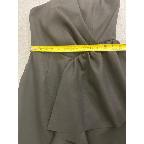 Elliatt Black Strapless Reception Cascade Ruffle Strapless  Dress – Size M - Picture 8 of 8